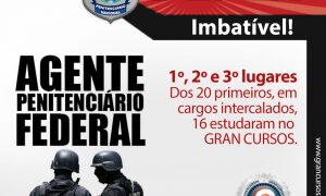 DEPEN: Ex-alunos aprovados em primeiro lugar!