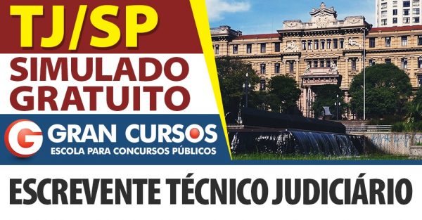 Simulado Grátis Tjsp Escrevente Técnico Judiciário 6741