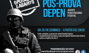 Concurso DEPEN – Agente: Pós-prova realizado com sucesso! Confira o gabarito extraoficial!
