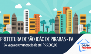 Prefeitura de São João de Pirabas – PA divulga concurso público com remuneração de até R$ 5 mil!