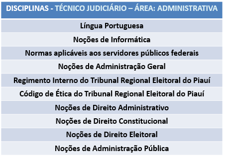 Técnico Judiciário Area Administrativa