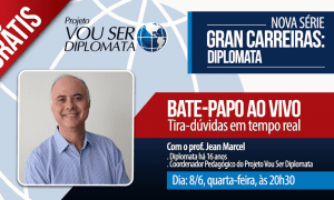 É hoje às 20h30! Gran Carreiras Diplomata com Jean Marcel. Não Perca!