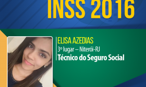 Elisa Azedias estudou 9 horas por dia e garantiu o 3º lugar em Niterói no concurso do INSS 2016