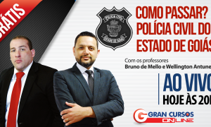 Ao Vivo Agora – Como Passar? Concurso PC-GO – Análise do edital e dicas de estudos