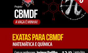 É hoje às 19 horas! Aulão de Exatas para o CBMDF. Não percam!