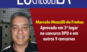 Foco, força e fé! Esse é o lema de Marcelo Mozzilli aprovado em 3º lugar no concurso da DPU e em outros 9 certames!