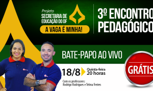 AO VIVO AGORA – 3º Encontro Pedagógico SEDF. Confira!