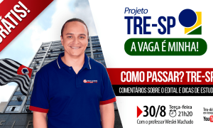AO VIVO AGORA – Como Passar TRE-SP? com Weslei Machado