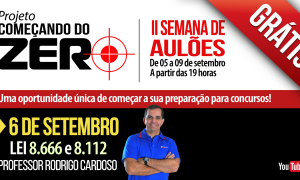 AO VIVO AGORA – Começando do Zero: Lei 8.666 e Lei 8.112 com Rodrigo Cardoso