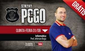 AO VIVO AGORA – Informática para PC-GO com Jeferson Bogo