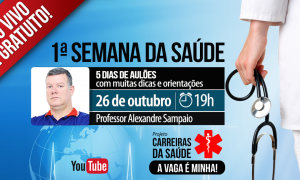 AO VIVO AGORA – 1ª Semana da Saúde – Saúde Mental com Alexandre Sampaio