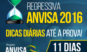 Concurso Anvisa – Regressiva : dica gratuita de Administração de Recursos Materiais