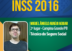 Um programa de estudos eficiente foi o diferencial para Miguel conquistar o 2º lugar de Técnico do INSS.