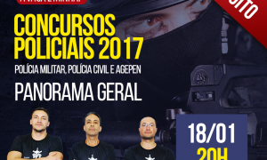 Ao vivo agora: Concursos Policiais 2017 – Panorama Polícia Militar, Polícia Civil e Agepen