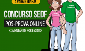 Pós-prova SEDF Técnico e Monitor: Correção e análise da prova neste domingo. Não perca!