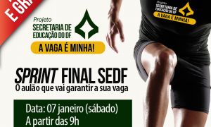 Aulão ao vivo! Sprint Final SEDF. É daqui a pouco! Não perca!