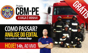 Ao vivo agora: CBM – PE Como passar?