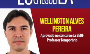 Wellington descobriu no método Online a chance de otimizar sua preparação e conquistou o 1º lugar na SEDF.