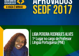 Conheça a história de sucesso de Ligia Pereira, aprovada em 1º lugar no Concurso da SEDF – Professor