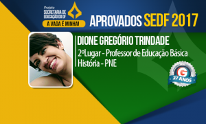Desempregada e com apenas um celular, a mãe solo Dione Trindade conseguiu o 2º lugar na SEDF após 4 meses de estudo. Inspire-se! 