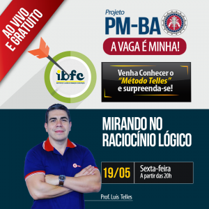 Raciocínio Lógico (One minute) para PMBA