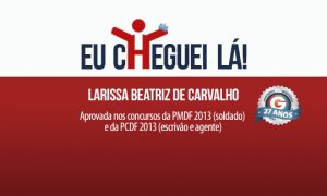 Com o sonho de ser policial, Larissa Beatriz conseguiu ser aprovada na PMDF e na PCDF