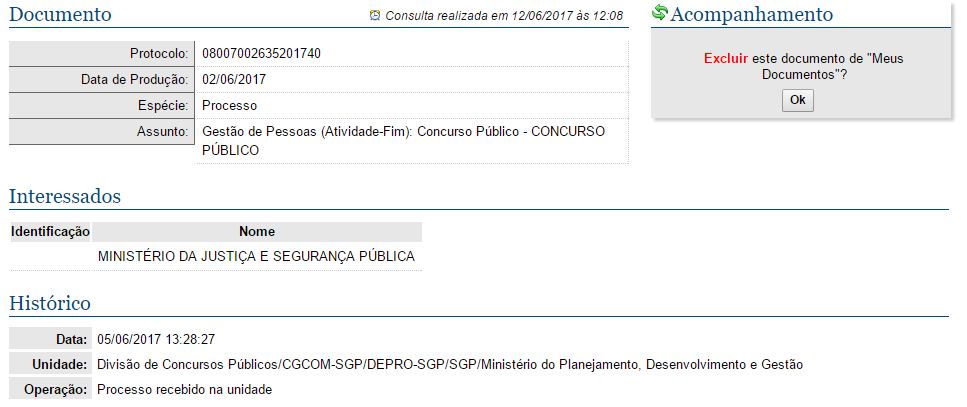Concurso MJ