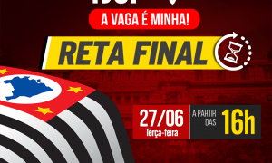 Aulão Reta Final TJSP: 4 horas de revisão de matérias importantes para sua aprovação. É hoje, a partir das 16 horas. Não perca!