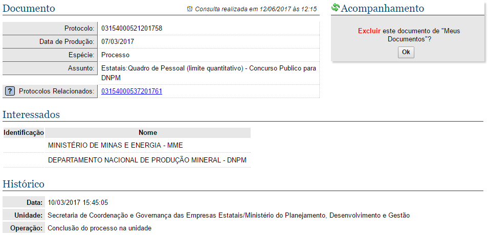 Concurso DNPM