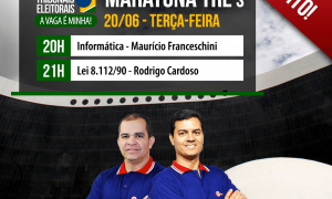 Maratona TRE`S: Dicas e exercícios de Informática e Lei nº 8.112. É hoje, a partir das 20 horas. Não perca!