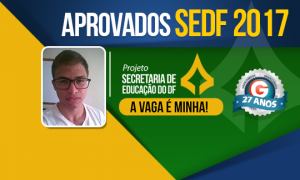 Convicto do poder transformador dos estudos, o jovem Wallyson se dedicou e conquistou sua vaga na SEDF.