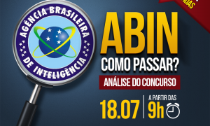 Abin: como passar? Assista à análise do concurso daqui a pouco, às 9h, e descubra!