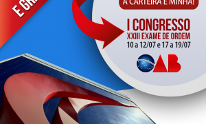 I Congresso XXIII Exame de Ordem: Intensifique sua preparação com os mestres do Gran Cursos Online. Começa na próxima semana. Não perca!