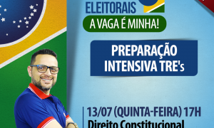 Preparação Intensiva TRE`S: Assista ao aulão de Direito Constitucional às 17h e turbine a sua preparação. Não perca!