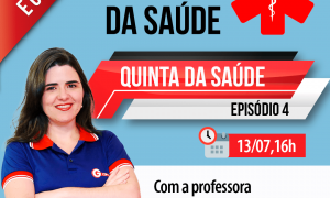 Quinta da Saúde #4º episódio: Não perca a correção da prova da PM MG para Técnico de Enfermagem. É hoje, a partir das 16 horas.