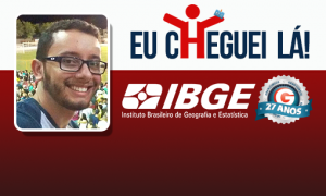 Com dedicação e muita motivação, Victor Quinteiro conquistou o 1º lugar no concurso do IBGE!