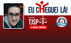 Confiante de que seu esforço seria recompensador, Jardel estudou com disciplina e objetividade e foi aprovado no TJSP