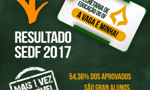 Concurso SEDF 2017: 54,36% dos aprovados são GRAN alunos, incluindo dezenas de primeiros lugares!