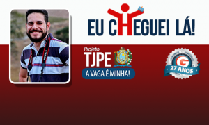 Em menos de um ano, Allan foi aprovado no TJPE em dois cargos! Inspire-se para 2018!