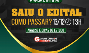 Defensor DPE AM Como passar? Acompanhe a análise completa e descubra, hoje, às 13 horas!