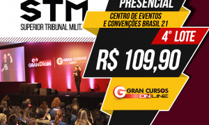 Gran Dicas STM: garanta a sua vaga em nosso aulão presencial de véspera. 4º lote por R$ 109,90!