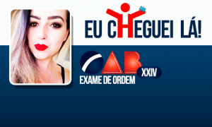 As experiências profissionais aliadas à disciplina nos estudos, fizeram Brunna ser aprovada no XXIV Exame de Ordem