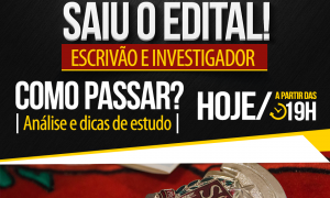 Concurso PC SP: como passar? Saiba TODOS os detalhes do novo edital, HOJE, às 19h!