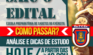 Concurso EsPCEx 2018: como passar? Confira a análise completa do edital, HOJE (9), às 18h30!