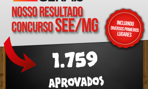 Concurso SEE/MG: 1.759 aprovados são Gran alunos!