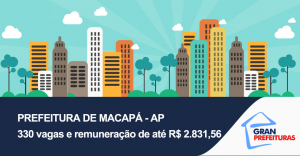 Concurso Prefeitura de Macapá conta com 330 vagas de nível superior!