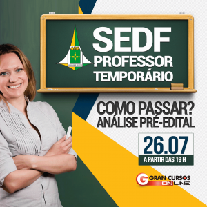 Edital SEDF Professor Temporário