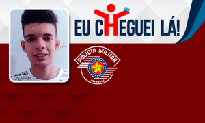 Em busca da realização de seu sonho, Marcelo de Paula se empenhou e foi aprovado na PM/SP