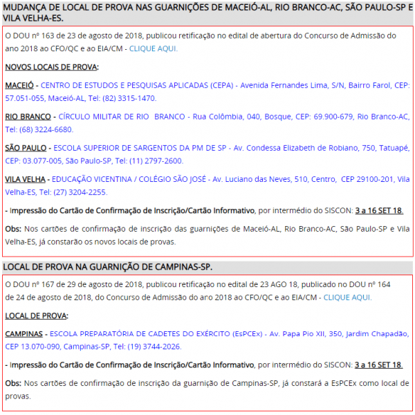 Edital EsFCEx: Locais Das Provas Foram Alterados! Veja!