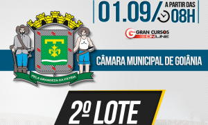 Concurso Câmara Goiânia: garanta sua vaga no aulão de véspera! 2º lote disponível!